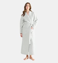 Robe de chambre col châle en polaire, Ninon Laurence Tavernier