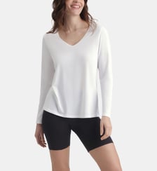 T-shirt Col V Isolant Thermal Dim
