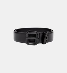 Ceinture en cuir avec plaque à logo Diesel