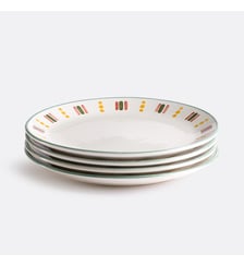 Lot de 4 assiettes plates en grès émaillé La Redoute Interieurs