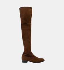 Gloria - Bottes En Cuir Veau Stretch Cognac Parallèle