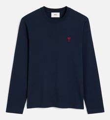 T-shirt Manches Longues Ami de Coeur Rouge unisexe AMI Paris