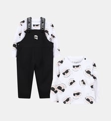 Ensemble salopette et t-shirt Karl Lagerfeld Kids