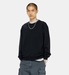 Sweat-shirt en coton avec micro broderie logo Diesel