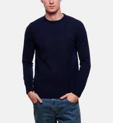 Pull col rond 100% cachemire MARINE Atelier Privé