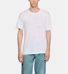 T-shirt droit en lin Sandro