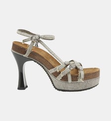 D-Woodstock-Sandales à plateforme à brides en denim Diesel