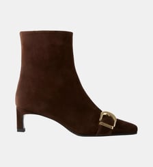Bottines suède boucle dorée Claudie Pierlot