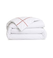 Housse de couette en percale de coton gris, Athéna Yves Delorme