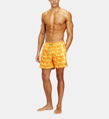 Short de bain avec imprimé logo intégral Diesel