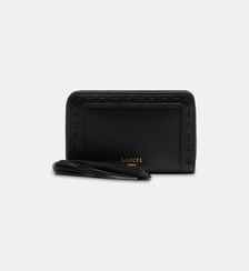 Petit portefeuille zippé en cuir signature Lancel