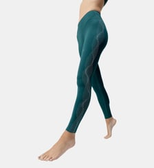 Legging de sport femme Kishi Longueur longue taille mi-haute effet gainant Born Living Yoga