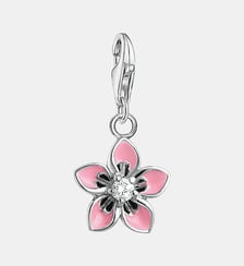 Pendentif Charm fleur rose Thomas Sabo
