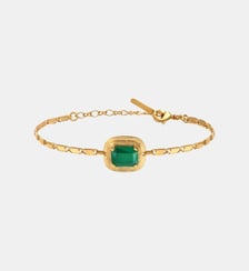 Bracelet souple réglable   doré à l'or fin - Soleil Satellite
