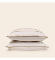 Lot De 2 Taies D'Oreiller  Jacquard rayé Madura