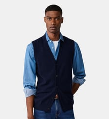 Gilet En Laine Mérinos-Cachemire Hackett London