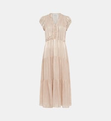 Robe longue et cintrée à lurex doré - RIONNA Gerard Darel