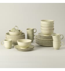 Set Table 30 Pièces avec Tasse Pearl Costa Nova