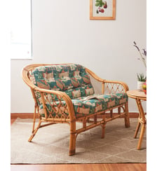 Banquette en rotin Martine N°52- Produit chiné Debongout