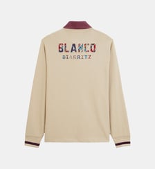 Polo de rugby manches longues BLANCO BIARRITZ dos tartan Serge Blanco