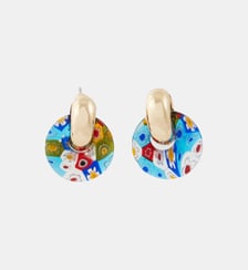 Boucles d'oreilles rondes multicolores Balaboosté