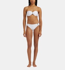 Bas de maillot de bain culotte midi uni stretch brillant Vilebrequin
