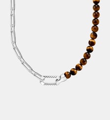 Collier noirci à Beads marron Thomas Sabo