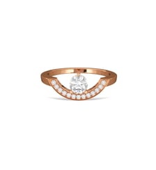 Bague Intrépide grand arc 0.5 carat pavée Loyal.e Paris