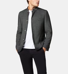Veste en laine mélangée avec poches plaquées Enzo - ST Digel