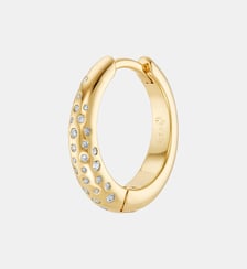 Boucle d'oreille créole Grande Glaciale or Nebuleuse Bijoux