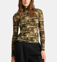 T-Shirt ine en nylon imprimé Momonì