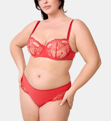 Petite culotte Poésie rouge Maison Lejaby