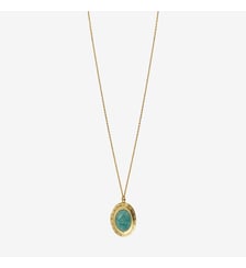 Collier doré cornaline/camee oval - eden Caroline Najman