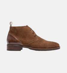 Boots chukka Wesley cuir lisse et suède Kost Paris