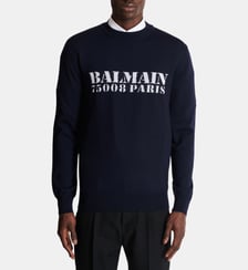 Pull en laine mérinos Balmain Stamp Balmain