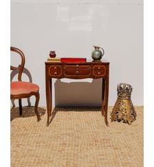 Coiffeuse vintage en bois Louise N°276- Produit chiné Debongout