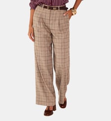 Pantalon Large À Carreaux Flaubert Maison 123