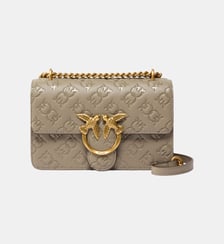 Minisac à bandoulière love bag à logo gaufré Pinko