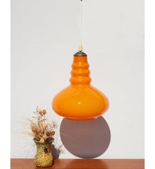 Suspension Space Age en verre Sonia N°315- Produit chiné Debongout