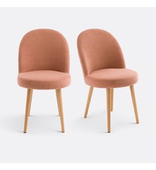 Lot de 2 chaises velours côtelé La Redoute Interieurs