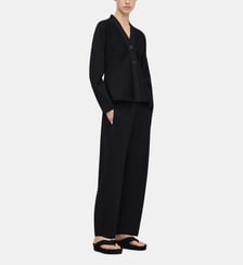 Pantalon coupe barrel en maille Adolfo Dominguez