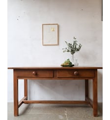 Grande table de ferme en chêne Romy N°598- Produit chiné Debongout
