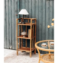 Étagère en rotin Gaëlle N°166- Produit chiné Debongout