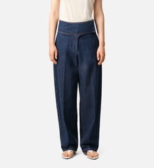 Jean à Ceinture Portefeuille en Coton AMI Paris