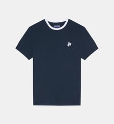 T-shirt en coton bicolore Vilebrequin
