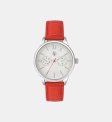 Montre Augustine Argenté, Blanc XC4021XW\20 Louis Pion