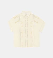 Chemisier manches courtes col chemise uni CHERYL La Petite Etoile