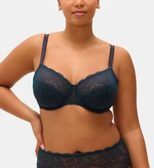 Soutien-gorge balconnet Poeme à motif fleuri  Simone Pérèle