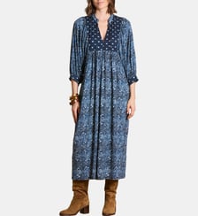 Robe longue ample à imprimés La Fée Maraboutée