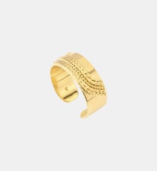 Bague ajustable   doré à l'or fin - Ashanti Satellite